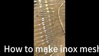 How to make inox mesh          #cablemesh  #inoxmesh #Inoxmesh