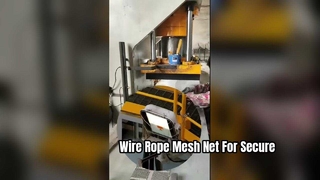 Wire Rope Mesh Bag Protector Safety Netting #safetynet #cablemesh